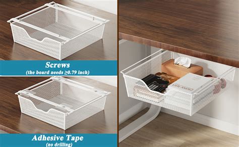 pack  desk drawers  adhesive pull  organizer
