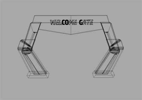 Welcome Gate Event 01 3d Model Cgtrader