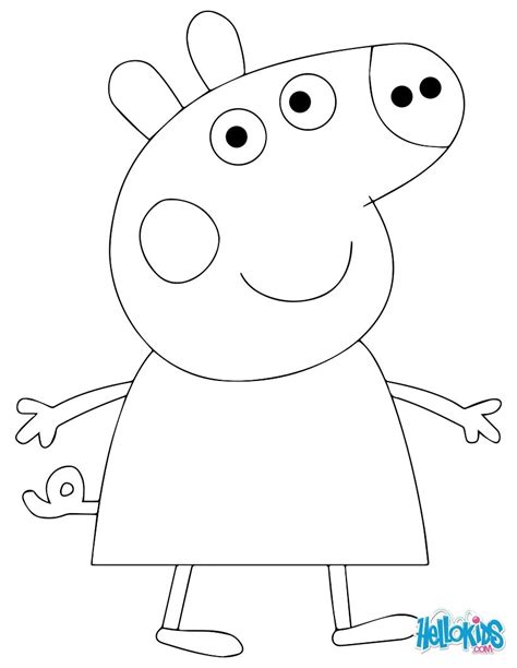 Peppa Pig Coloring Pages Pdf At Getcolorings Free Printable