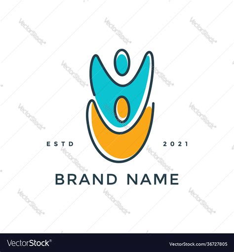 People Logo Royalty Free Vector Image Vectorstock