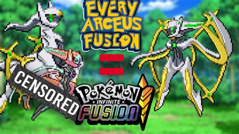 All Arceus Fusions Every Single Custom Fusion Available In