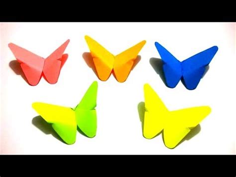 Origami Mariposa Mariposa de Papel Fácil y Rápido DIY Manualidades