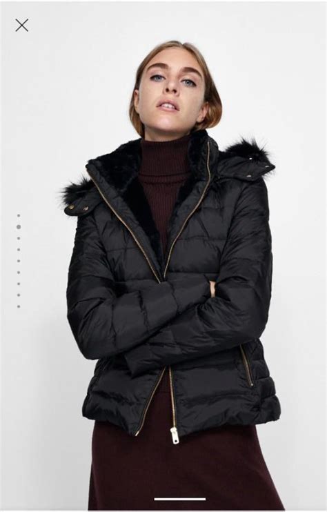 Zara Hooded Down Puffer Jacket Womens Fashion Coats Jackets And