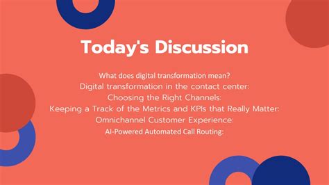 Ppt Digital Transformation In Action Best Practices In The Contact Center Powerpoint