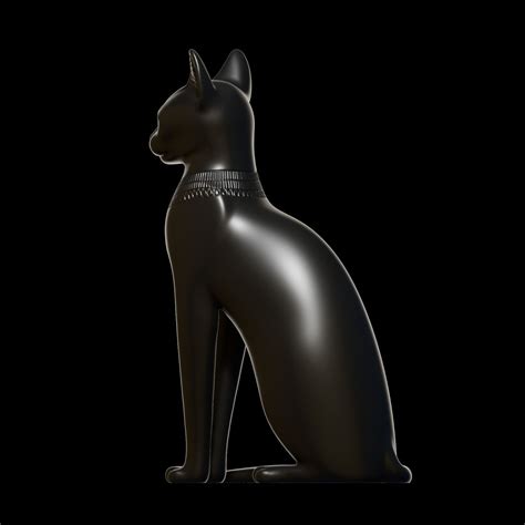 Egyptian Cat Bastet Goddess 3D Model 3D Printable CGTrader