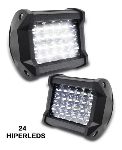 Par Faros Auxiliar Dually Led Luz Fija Y Estrobo X Jeep Env O Gratis