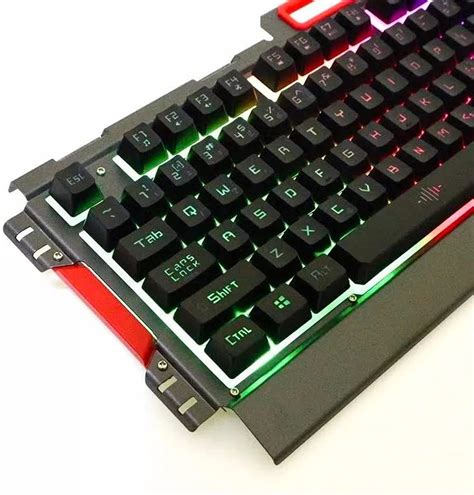 Kit Teclado Mouse Gamer Exbom Bk G Semi Mec Nico Metal Kit