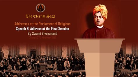 Swami Vivekanand Speech At Chicago Speech 6 YouTube