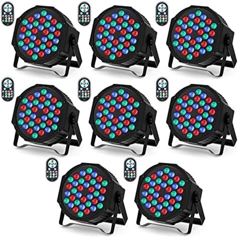 10Piezas Foco LED Con 36 RGBW Luz Discoteca DMX512 Ledes Luz De