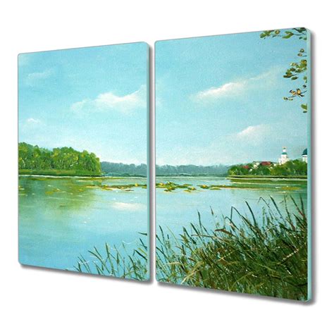 Deska 2x30x52 Cm Jezioro Las Przyroda Nowoczesna Coloray Coloray