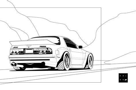 Jdm Cars Coloring Book Coloring Pages