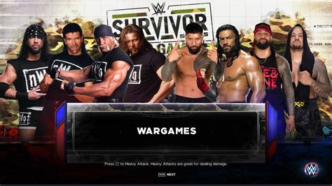 Wargames Nwo Vs The Bloodline Wwe K Youtube