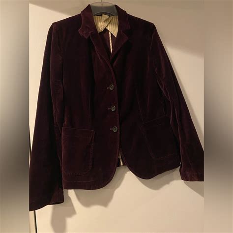 Jcrew Velvet Purple Blazer Gem