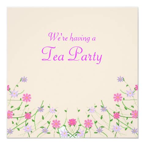 Mothers Day Tea Party Invitation