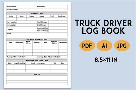 Truck Driver Log Book (2399432)