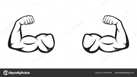 Biceps. Muscle icon. Gym logo. Vector illustration Stock Vector by ...