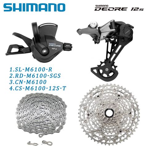 Original Deore M6100 1x12s Groupset Shifter Rear Derailleur Rd M6100 12v Cassette 51t 52t