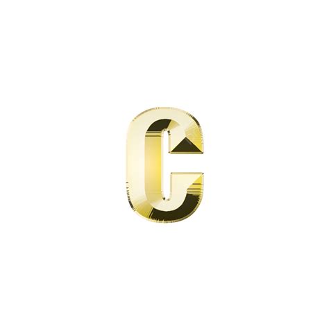 Text Effects 3d Png Lowercase C 3d Gold Text Effect Number Text