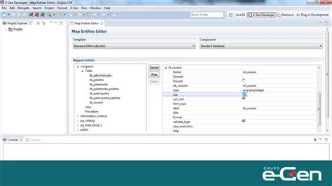 Tutorial De Mapeamento De Entidades E Gen Developer Plug In Para O