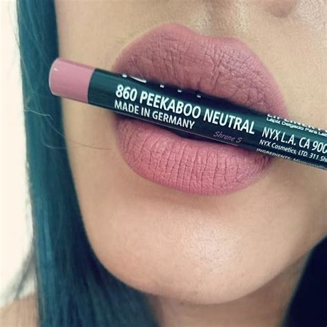 Nyxcosmetics Peekaboo Neutral Lipliner Dupe To Mac Boldly Bare Natural Brown Wslight Pink