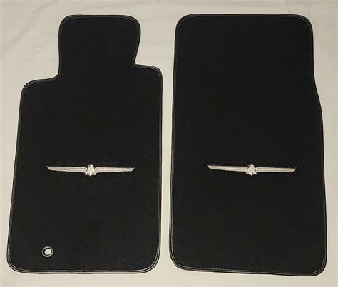 Acc 2002 2005 Ford Thunderbird Silver T Bird Logo 2pc Cutpile Floor Mats Ebay