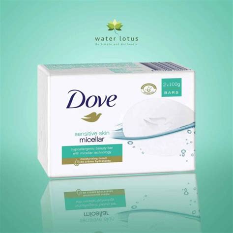 Dove Pure And Sensitive Bar Soap 135gm Water Lotus Care And Beauty