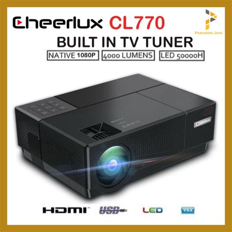 Jual Cheerlux Cl Led Lumens Proyektor Projektor Full Hd P