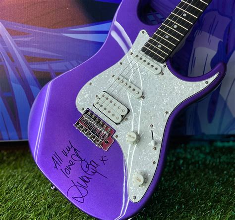 Guitar Signed By Dua Lipa At Rock In Rio