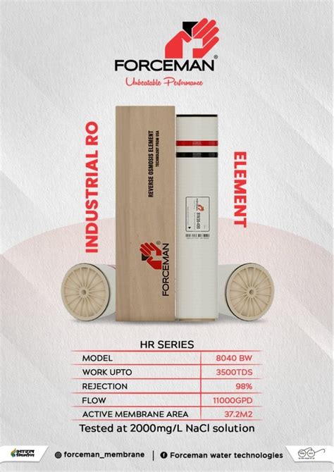 Forceman 8040 Industrial RO Membranes At Rs 29000 Commercial RO