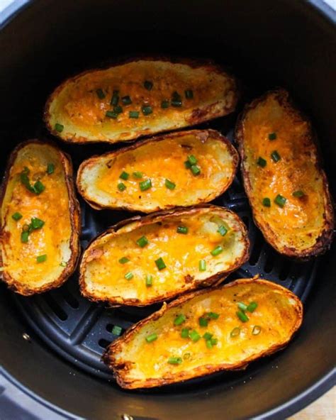 15 Minute Air Fryer Potato Skins Savas Kitchen