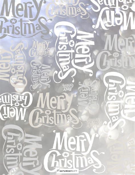 Printable Merry Christmas Wrapping Paper Is Here For You On This Post