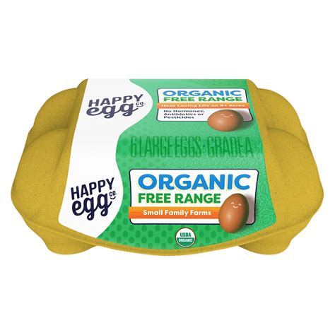 Happy Egg Co Happy Egg Large Brown Organic Free Range Eggs Grade A Eggs 6 Count 6 Ct Shipt