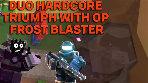 Duo Hardcore Triumph With Frost Blaster Roblox Tower Defense