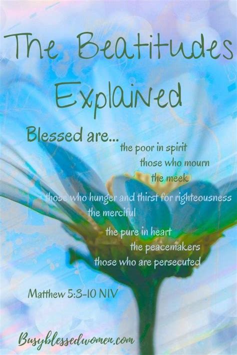 The Beatitudes In Matthew 5 Explained Beatitudes What Are The