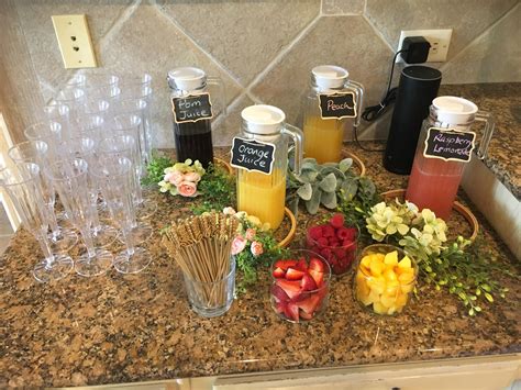 My Only Request For My Bridal Shower Was A Mimosa Bar Which I Saw On