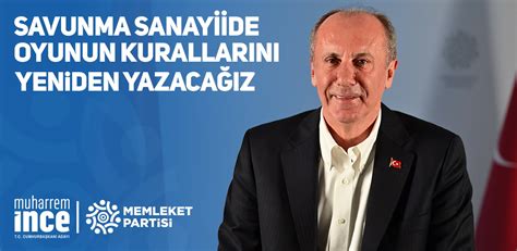 Cumhurbaşkanı adayımız ve Memleket Partisi Genel Başkanımız Muharrem