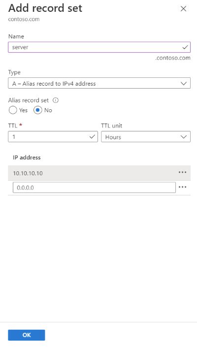 教程：创建别名记录以引用区域中的资源记录 Azure Dns Microsoft Learn