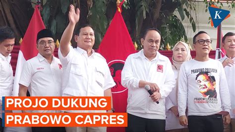 Projo Resmi Dukung Prabowo di Pilpres 2024