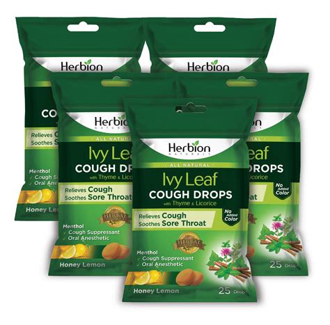 Buy Herbion Naturals Cough Drops With Ivy Leaf Thyme And Licorice