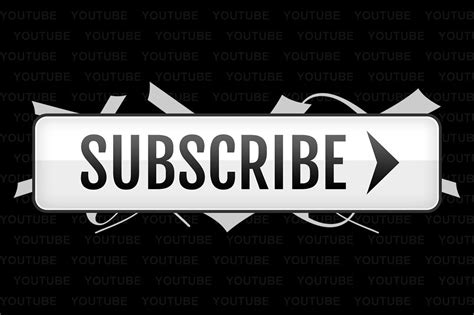 Youtube Subscribe Button Black