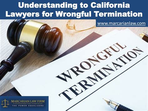 Ppt Understanding Of California Lawyers For Wrongful Termination