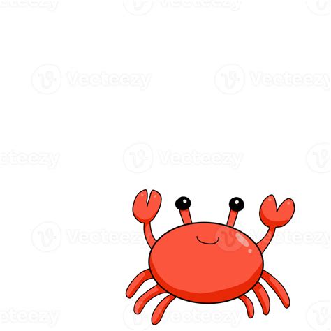 Free Cute Crab Doodle Art 23407699 Png With Transparent Background