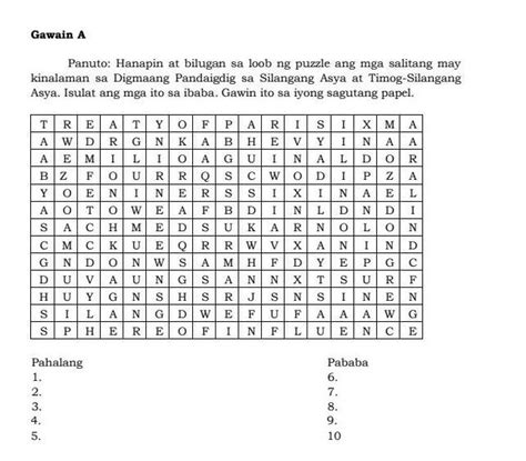 Hanapin Sa Puzzle Ang Mga Salitang May Kinalaman Sa Kahalagahan Sa