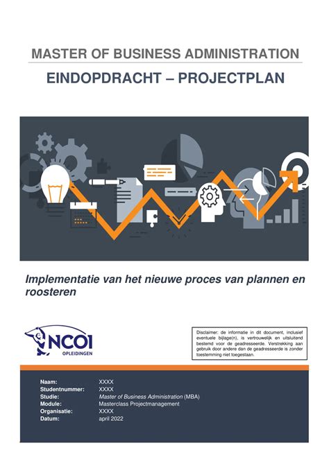 Ncoi Mba Masterclass Projectmanagement Projectplan April Cijfer