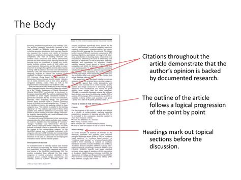 Anatomy Of A Scholarly Journal Article Ppt