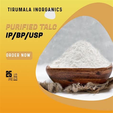 Purified Talc IP BP USP For Industrial Packaging Size 25 KG At 22