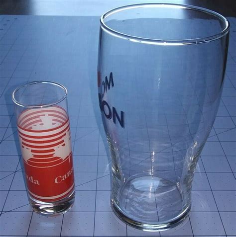 Vintage Molson Canadian Beer Glass And Canada Tall Shot Glass Shot And A Beer Ebay