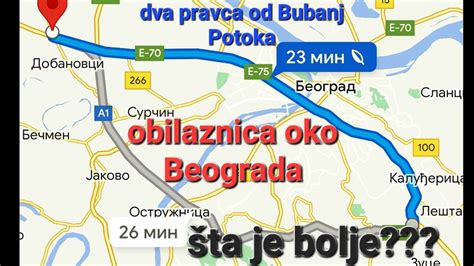 Direktno Preko Petlje Bubanj Potok Kroz Centar Beograda Do Petlje