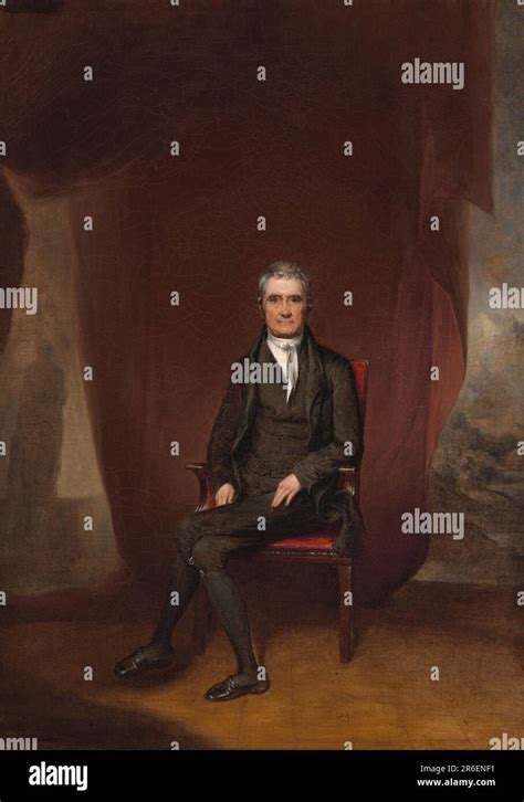 John Marshall Oil On Canvas Date C 1832 Museum National Portrait