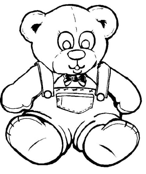 Coloriage Nounours Mignon Télécharger Et Imprimer Gratuit Sur